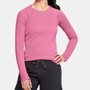 Women's UA Sun Under Armour Long Sleeve tennis hiking top UPF50+ - pink - XS